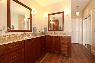 Wake Forest Bathroom Renovation — Kitchen Remodeling project by Kitchens By Amy