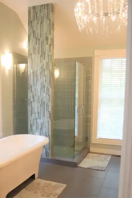 Modern Rustic Master Bath — Kitchen Remodeling project by Designs For Living By Wendy, LLC