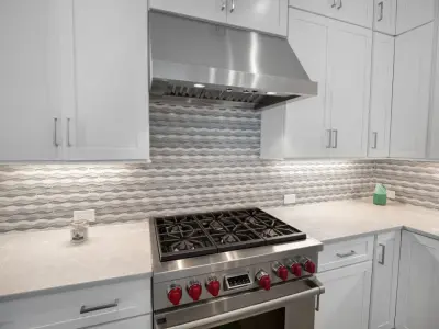 Linda English, Designer - Custom Kitchen Renovation by the Waterfront by Woodsman Kitchens And Floors