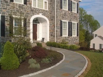Chester County flagstone — Landscape Design project by EG Rall Jr Landscape Design & Horticultural Srvs in Malvern