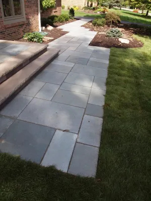 Stone Entry — Landscape Design project by Engledow Estates in Carmel