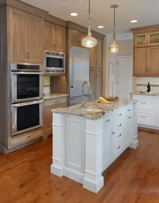 Harrisburg, PA White and Wood Transitional Kitchen by Stacey Kocevar Designs, LLC
