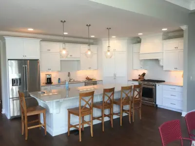 Bright Culinary Space by Mark Hall Cabinetry