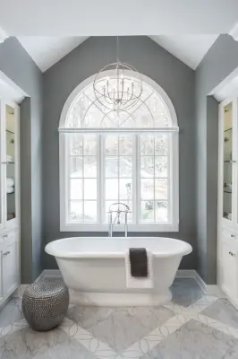 Wildwood Restroom by Paula Anane - Perspective Cabinetry And Design