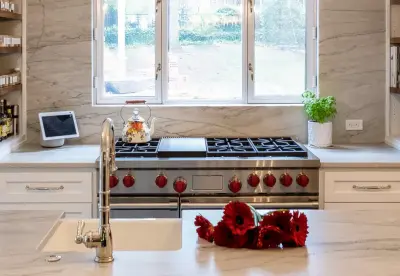 kitchen with a perspective by Kitchen & Bath Designs By Leah LLC