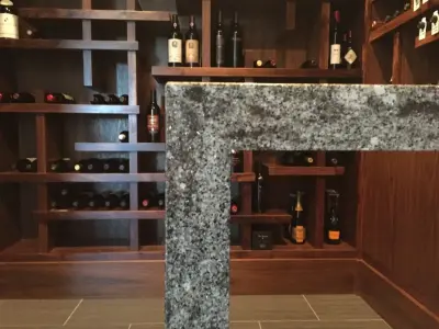 Quartz Wine Cellar — Kitchen Remodeling project by Red Mountain Design