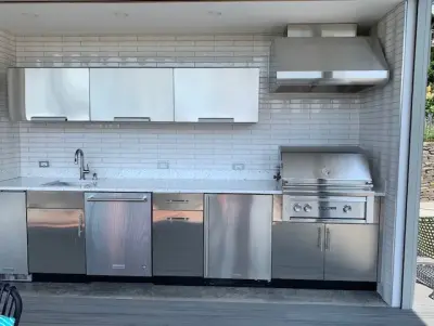 Woodstock Al Fresco Kitchen — Kitchen Remodeling project by Joan Bigg Design LLC