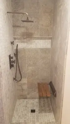 Tranquil Shower by Third Generation Renovation