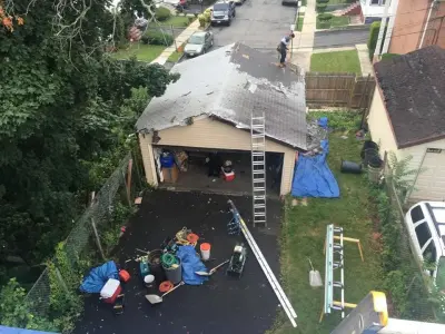 Montclair NJ Roof Repair Contractors for Garage Roofing Replacement by JC Brothers General Contractor Siding Repair