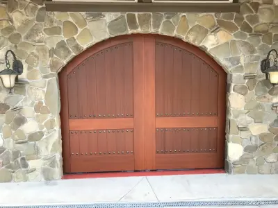 Outdoor Wine Entrance Doors — House Painting Services project by David Collins Painting