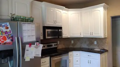 Transforming Cabinets to White — House Painting Services project by 360 Painting Of NWA