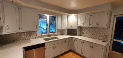 Cabinet Refurbishment for Kitchens — House Painting Services project by Sure Choice Painting And Maintenance Services