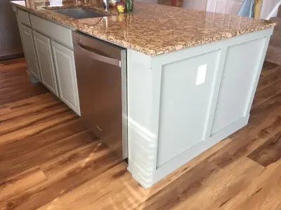Kitchen Island Renovation — House Painting Services project by Geko Painting, LLC