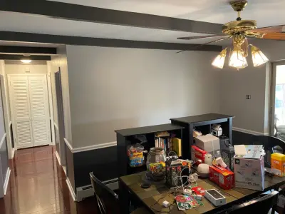 Contemporary Continuous Interior with Contrasts and Highlights — House Painting Services project by Do It For You Painting