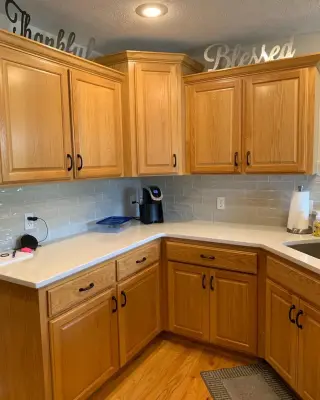 Updated Builder-Grade Kitchen Refresh — House Painting Services project by Aimee Struble