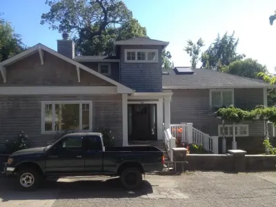 Larkspur Outdoor Solid Stain — House Painting Services project by Larson Bros. Painting