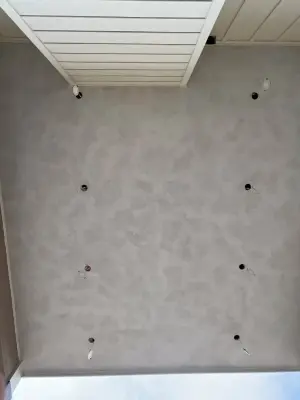 Limewashed Elevated Patio Ceiling — House Painting Services project by Limewashed By Ob