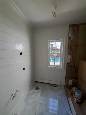 Geneva, IL Shiplap Bathroom Painting | Kora Pro Painting — House Painting Services project by Kora Pro Painting