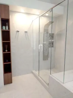 Opulent Contemporary Master Bathroom — House Painting Services project by Edje Construction