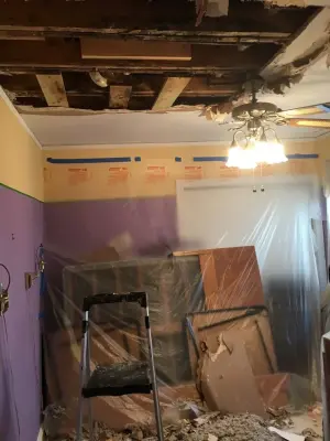 Significant water leak — House Painting Services project by Creative Walls And Spaces