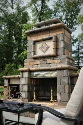 Fireplace — Landscape Design project by Full Circle Land Design, LLC