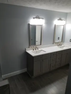 Primary Bathroom Renovation — House Painting Services project by Claxton Professional Remodeling