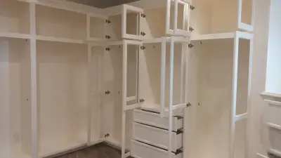 Cabinet installation and painting project — House Painting Services project by Big Pine Painting