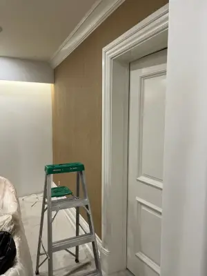 Decorative Ceilings, Crown Molding, and Wallpaper Installation — House Painting Services project by Nery Teo's Painting And Wallcovering