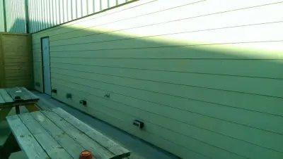 The crimson barrier — House Painting Services project by 360 Painting Of NWA