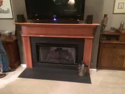 From Wood to Stone Fireplace by Color Craftsmen: Fireplace Makeovers