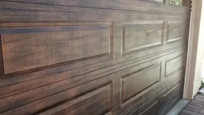 Garage Entrance Doors — House Painting Services project by Empire Painting Service