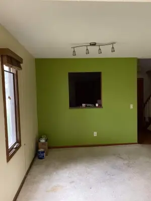 Living Room Interior Painting — House Painting Services project by Victor's Home Services