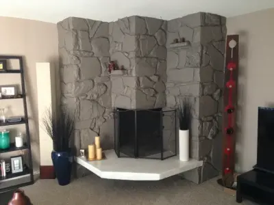 Brentwood Colorful Brick Hearth — House Painting Services project by CertaPro Painters Of Santa Monica