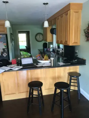 Refinished Kitchen Cabinets — House Painting Services project by Grayline Interior Painting