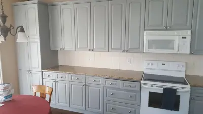 Refurbished Classic Kitchen Cabinets — House Painting Services project by Christopher Painting LLC