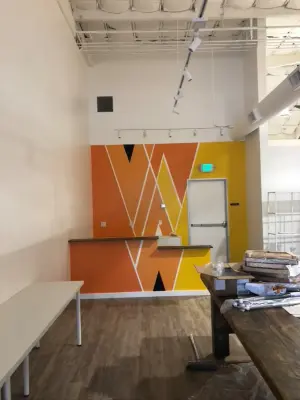 Chevron Pattern Interior Design — House Painting Services project by Woodiwiss Painting