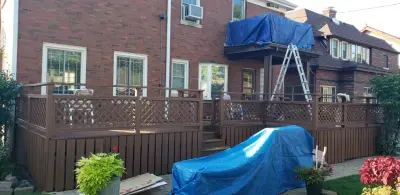 Railing and Side Panels for Deck — House Painting Services project by Signature Look Painting And Decorating, LLC