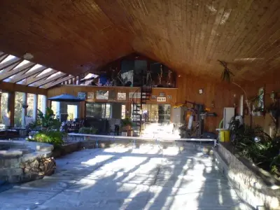 Refinishing Wood Siding for Pool House — House Painting Services project by Painting By Marge Inc.