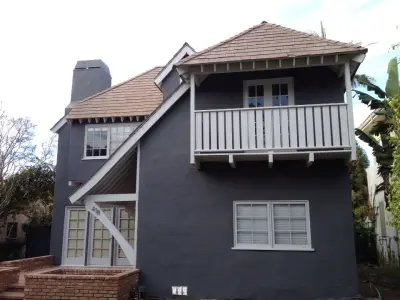 Grey and White Exteriors of Santa Monica Beach House — House Painting Services project by CertaPro Painters Of Santa Monica