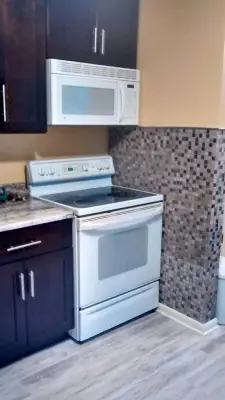 Dark Cabinet Kitchen — House Painting Services project by Hyde Painting And Home Improvement