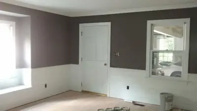 Dim Shade Bright Wainscoting — House Painting Services project by Hyde Painting And Home Improvement