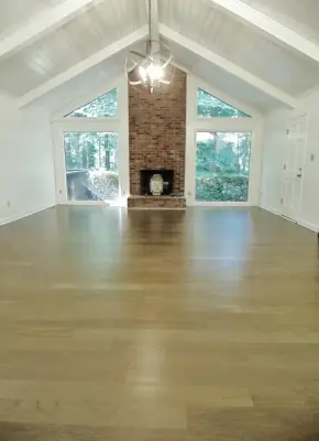 Gray Tone Hardwood Floor Refinishing by Fox Brothers Painting