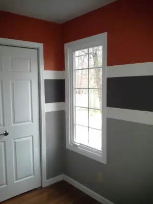 Striped Rooms — House Painting Services project by D. Howard Painting