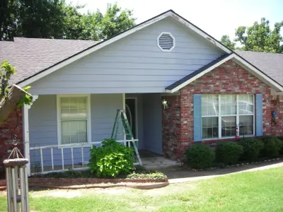 Exterior Repainting in Sapulpa, Oklahoma: A Before and After Comparison — House Painting Services project by Precise Home Specialties