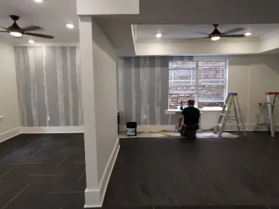 Flawless Wallpaper in Community Clubhouse — House Painting Services project by Edje Construction