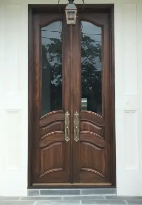 Tinted double entry doors by Jason Bertoniere Painting Contractor