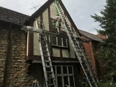 Stucco Restoration Project — House Painting Services project by Sweet Success Contractors Inc.