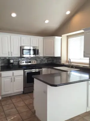 Beautiful Kitchen Makeover with Epoxy Painting — House Painting Services project by Painter1 Of Austin