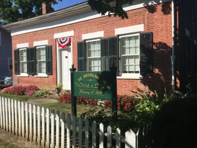 Interior of the Thomas Edison Birthplace Museum by Textbook Painting