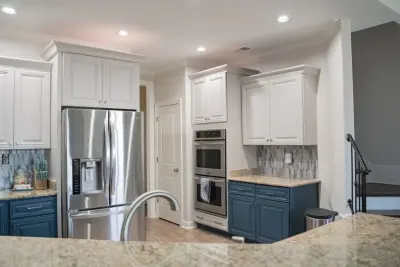 Dual Hue Cabinet Restoration by Precise Painting
